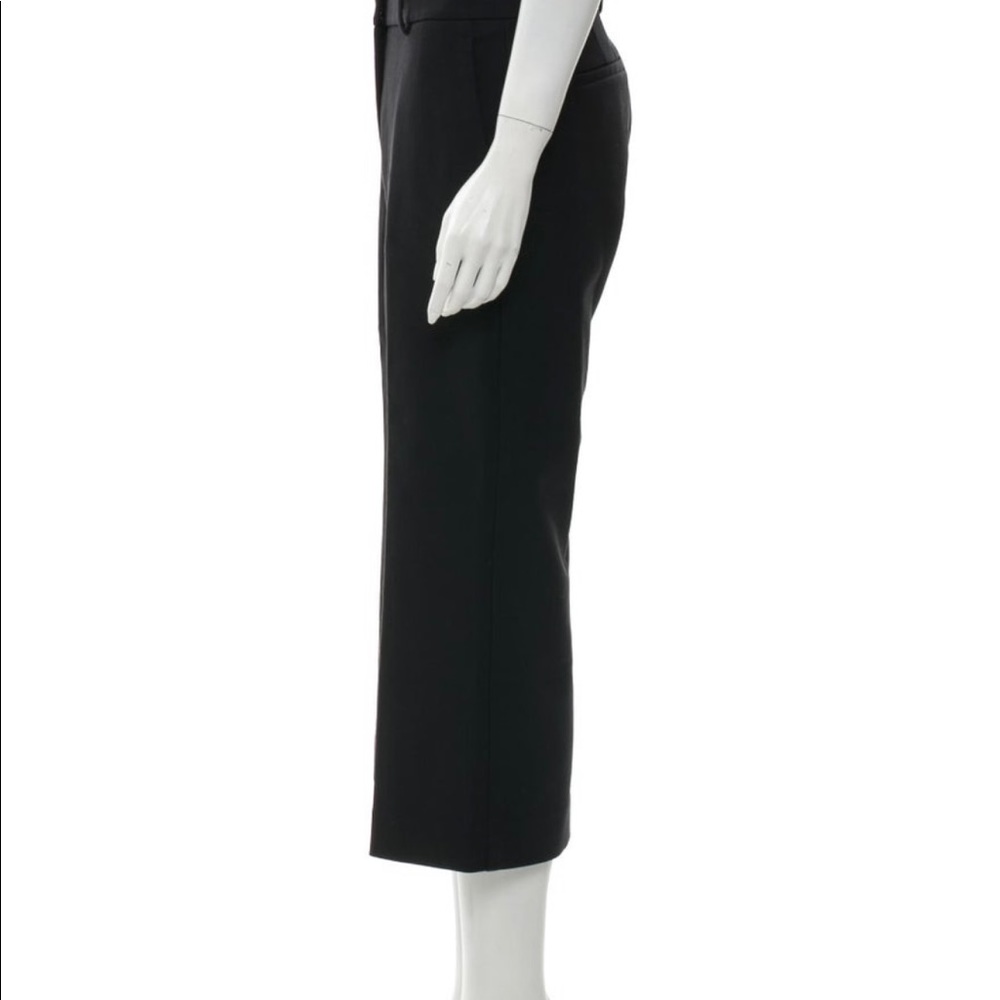 Theory cropped wide leg black trouser